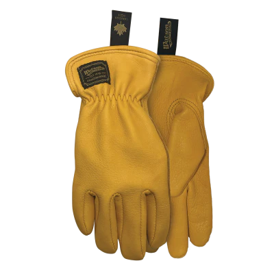 The Duke Gold Deerskin Leather Gloves