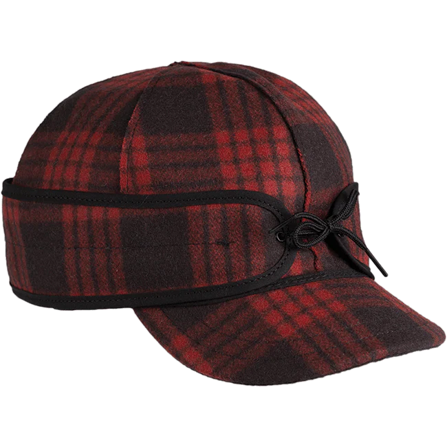The Millie Kromer Cap Size 7 1/8 Black/Red Tartan