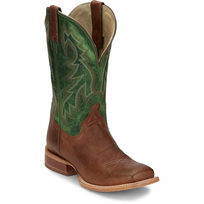 Tony Lama Men's Luciano 11" Western Boot- Gold/Tan - Image 2