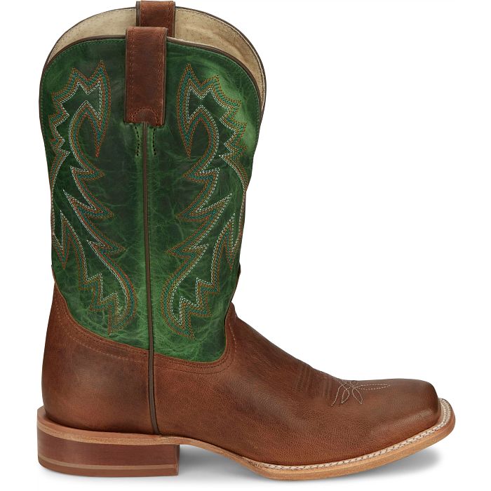 Tony Lama Men's Luciano 11" Western Boot- Gold/Tan - Image 3