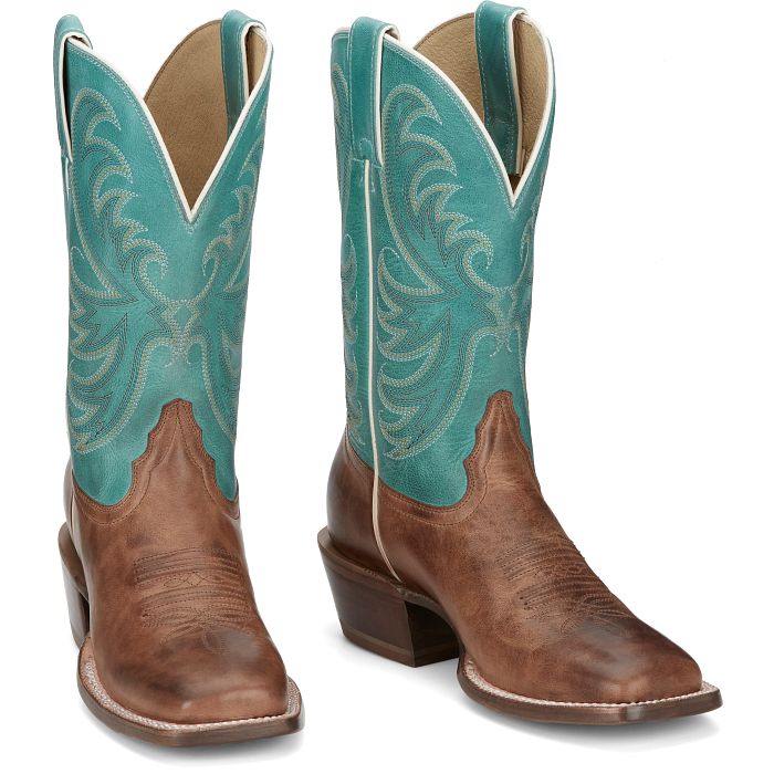 Tony Lama Women's Rowena 11" Western Boot- Caramel