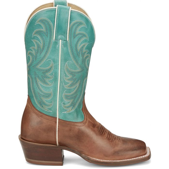 Tony Lama Women's Rowena 11" Western Boot- Caramel - Image 3