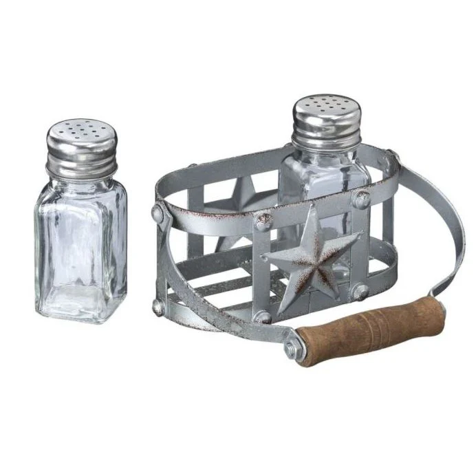 Tough 1  Metal Star Salt and Pepper Shaker Set - Image 2