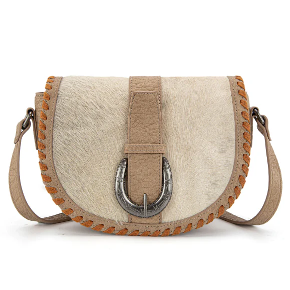 Trinity Ranch Western Hair On Cowhide Saddle Crossbody- Multiple Colours - Image 2