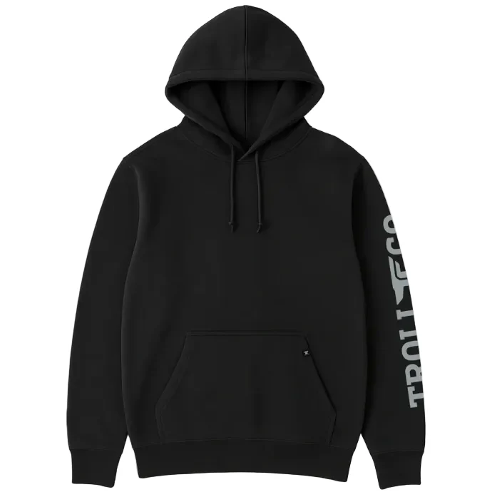 Troll Men's Anvil Locked Hoodie - Black