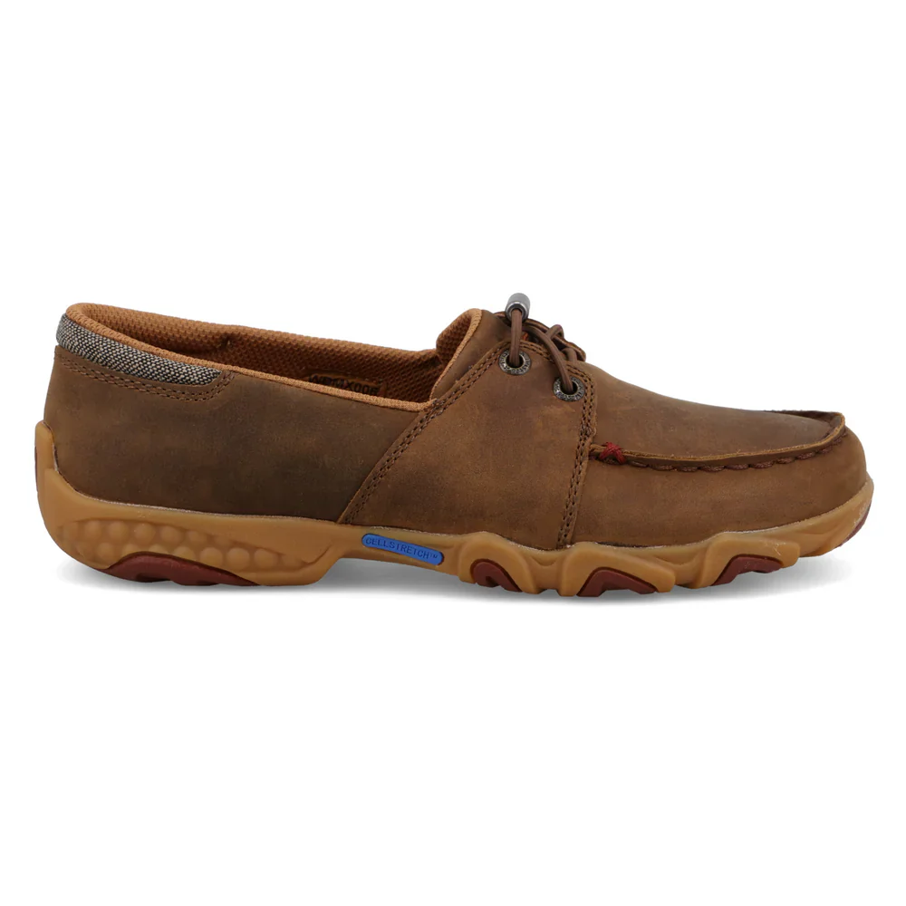 Twisted X Ladie's Boat Shoe Driving Moc - Brown - Image 4
