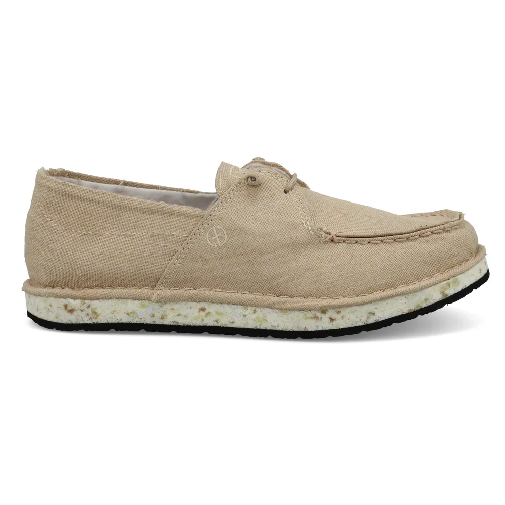 Twisted X Ladies Circular Boat Shoe - Light Tan - Image 4