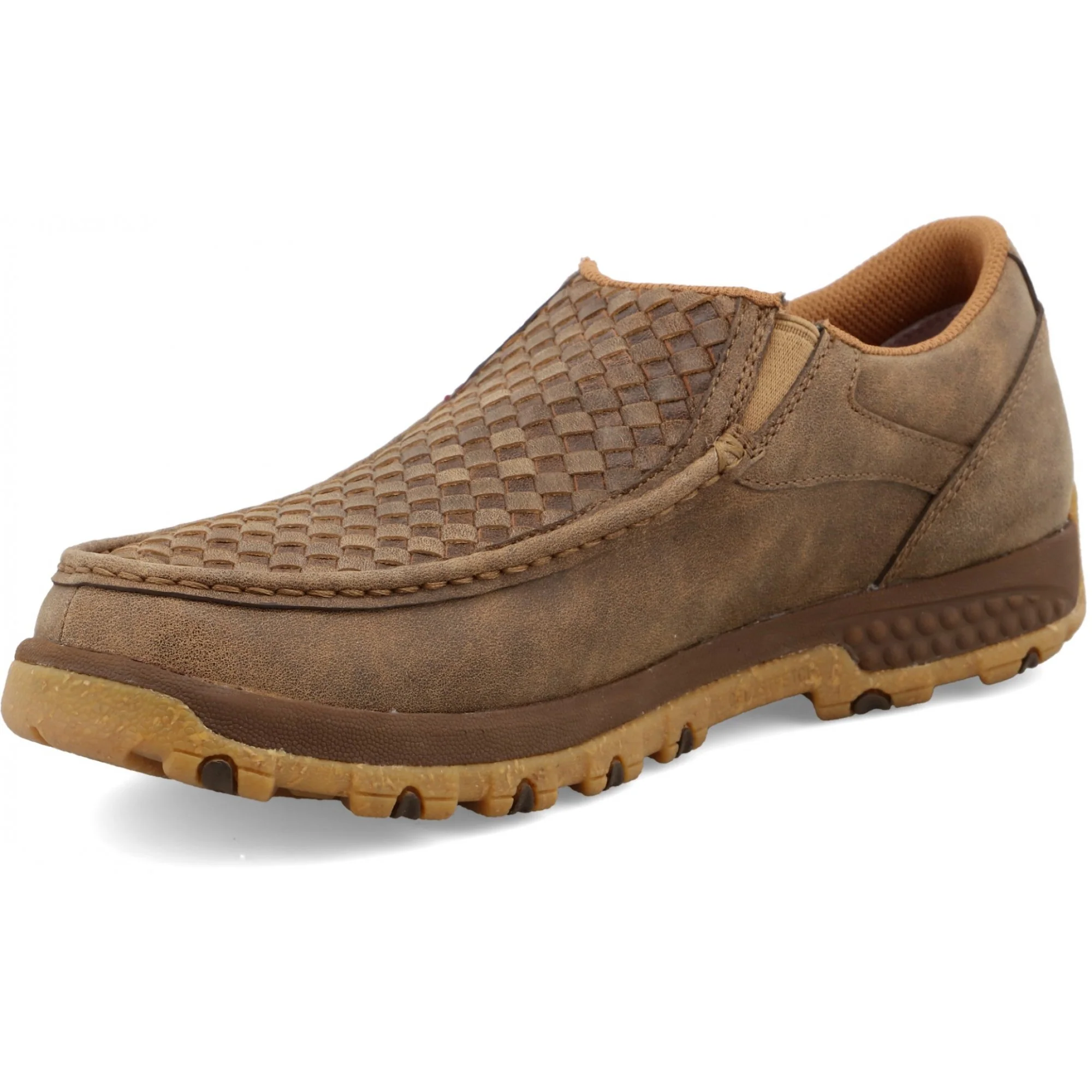 Twisted X Men's Cellstretch Slip-On Driving Moc D Toe Shoes - Brown - Image 2