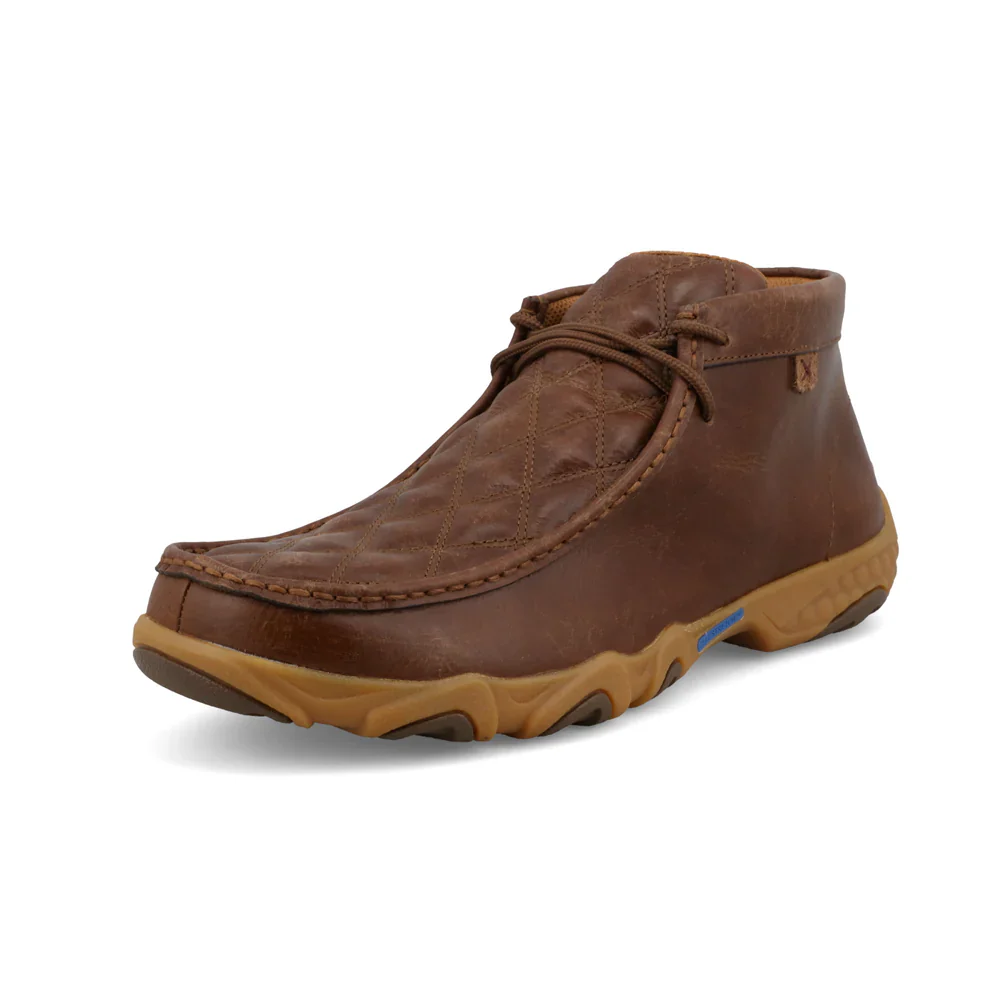 Twisted X Men's Chukka Driving Moc Shoes - Diamond Pattern