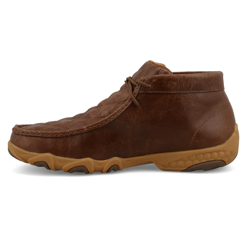 Twisted X Men's Chukka Driving Moc Shoes - Diamond Pattern - Image 2