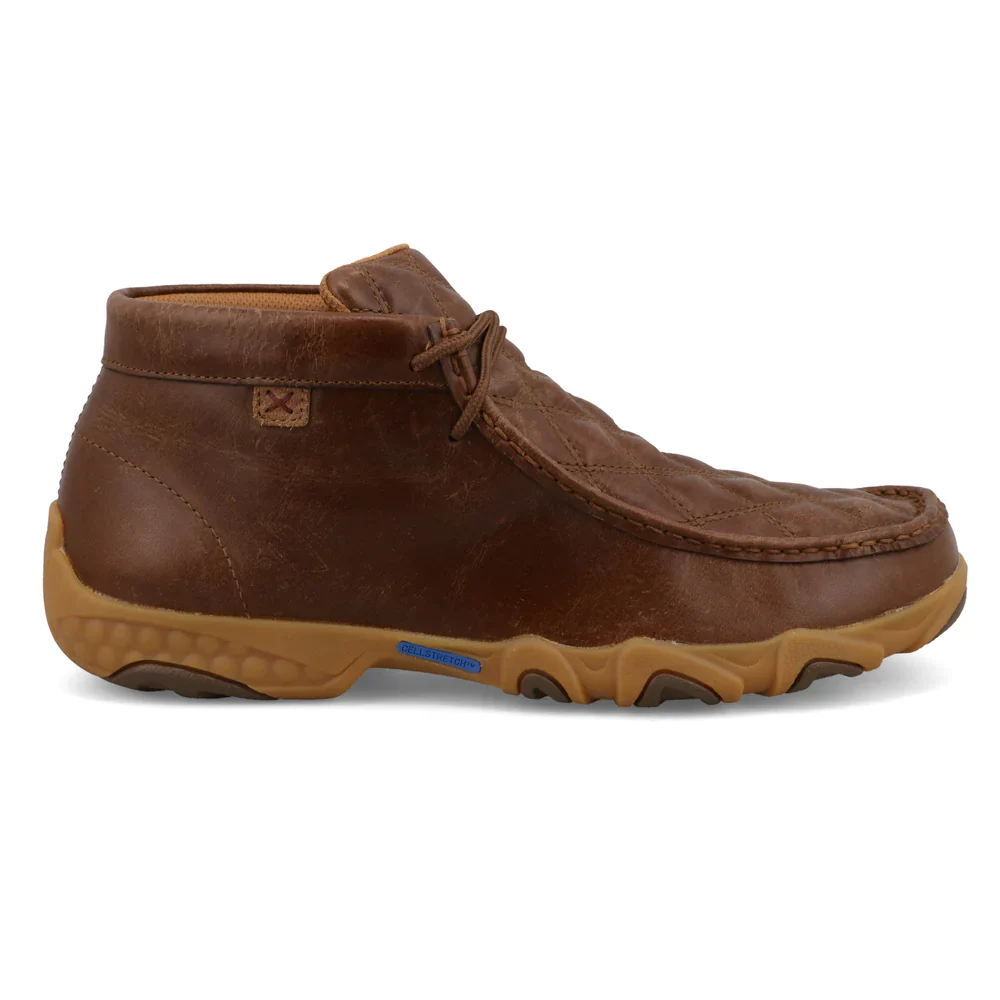 Twisted X Men's Chukka Driving Moc Shoes - Diamond Pattern - Image 4