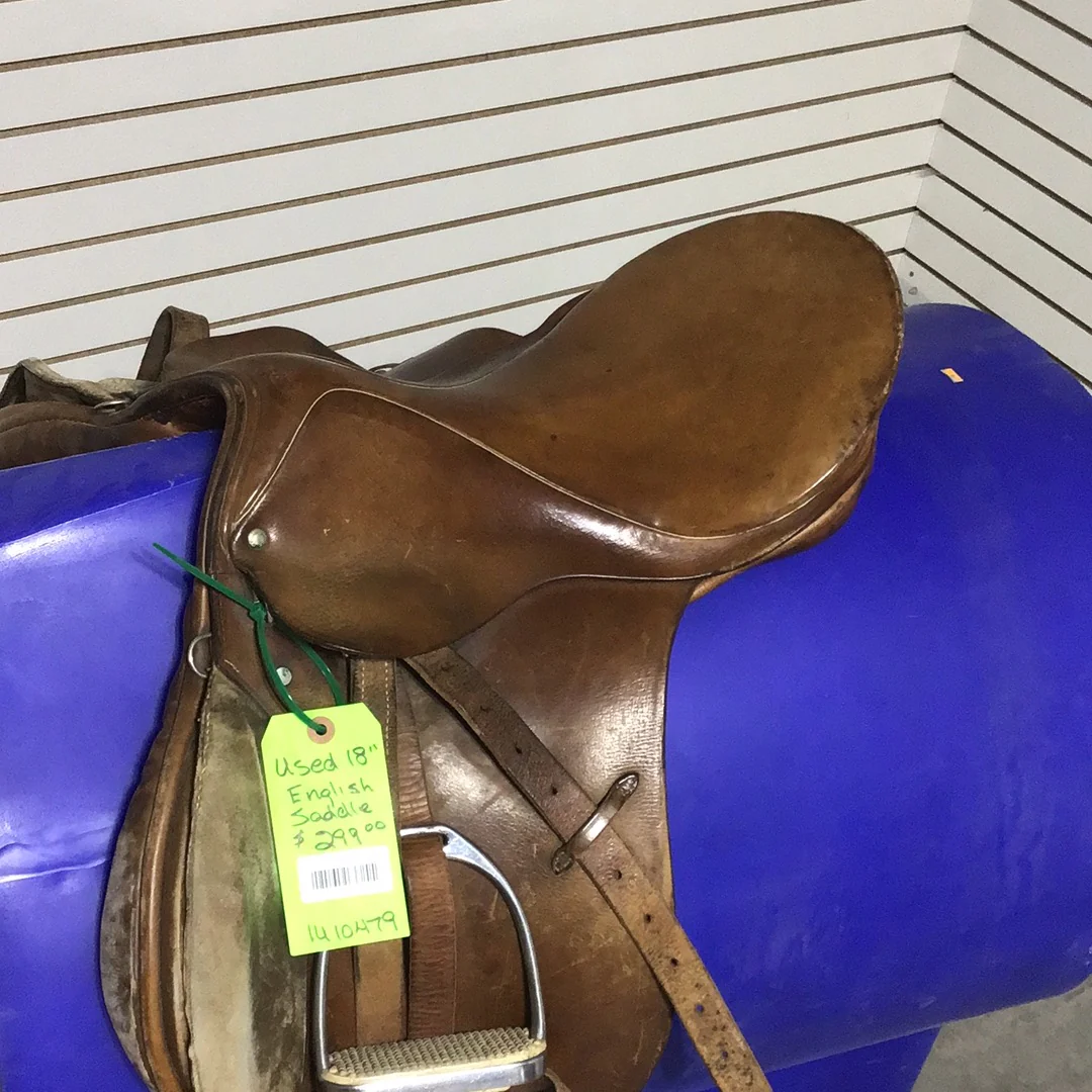 Used 18" English Saddle - Image 2