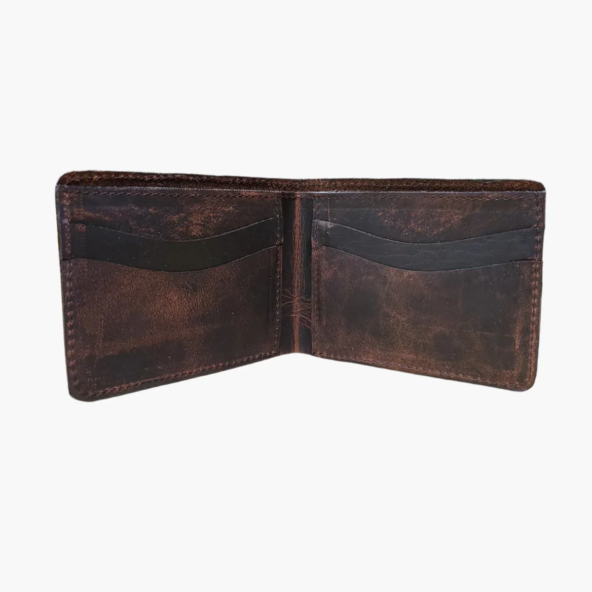 Vintage Bison Large Bi-Fold Wallet-Mocha - Image 3