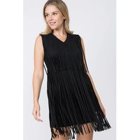 Vocal Women's Dress w/Fringe - Assorted Colours