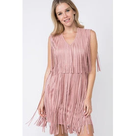 Vocal Women's Dress w/Fringe - Assorted Colours - Image 2