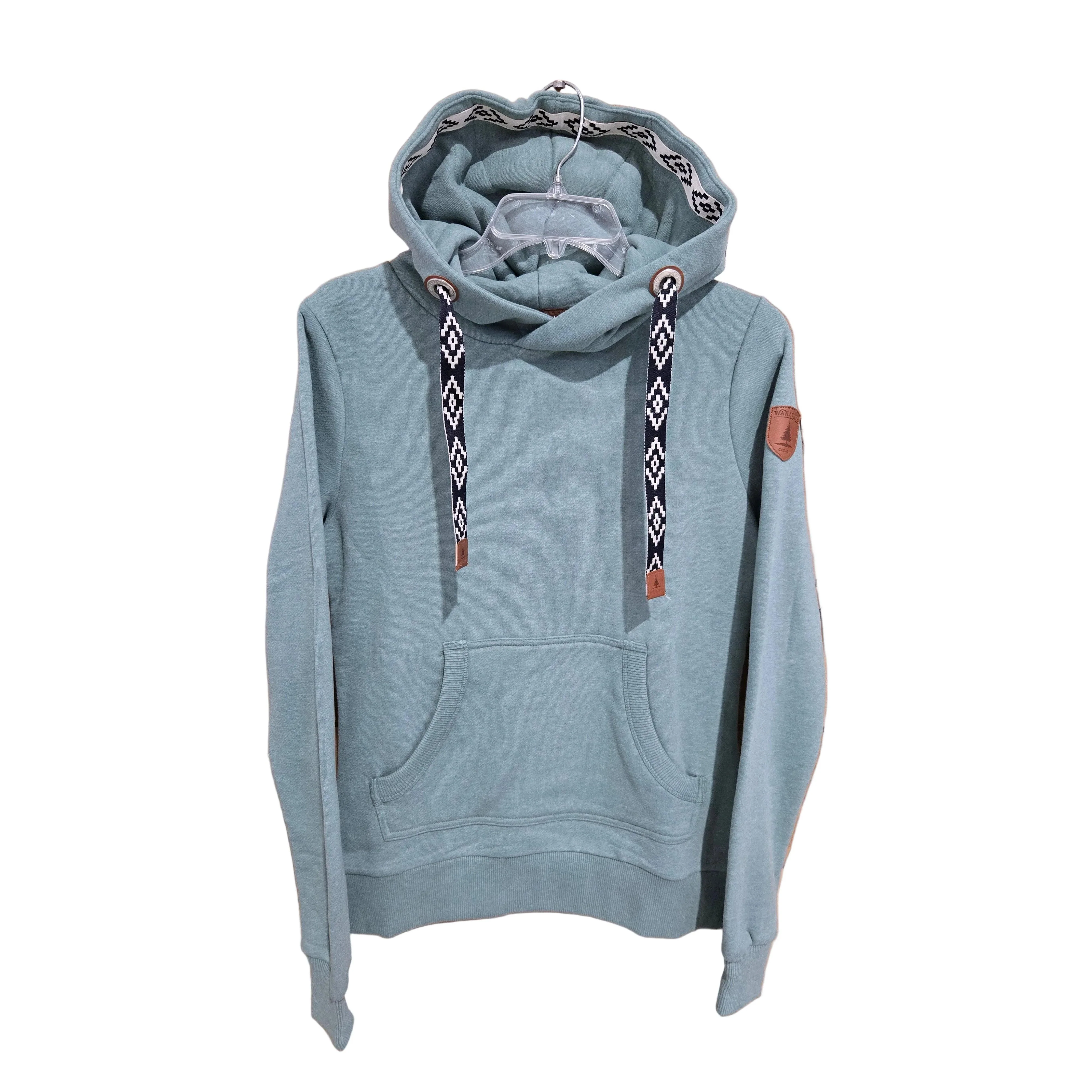 Wanakome Women's Ikatt Long Sleeve Hoodie - Cabin Green