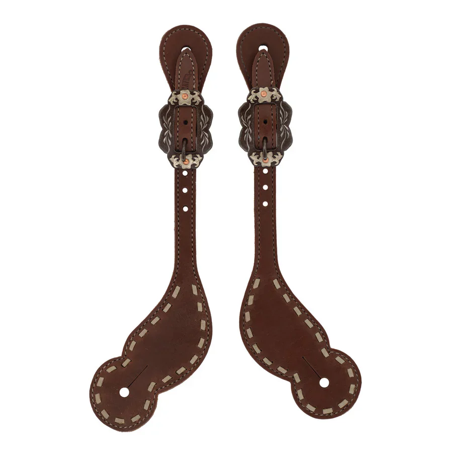 Weaver Leather Women's Oiled  Buckstitch Oak Spur Straps- Dusk Collection - Image 2