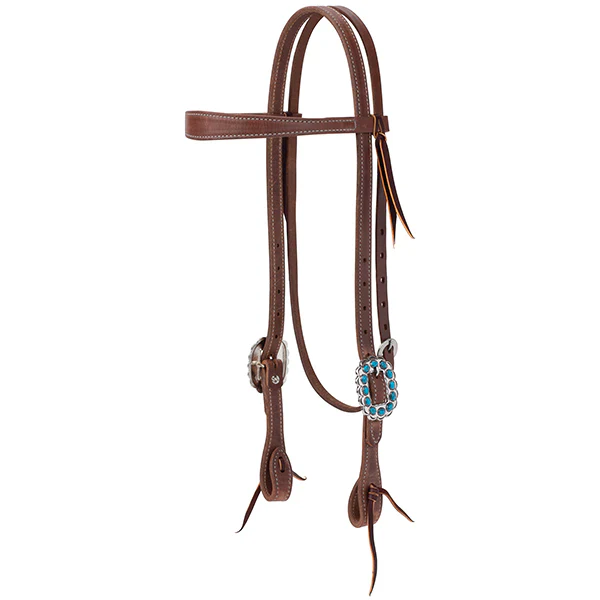 Weaver Leather ProTack Browband Headstall w/Designer Hardware - Image 3