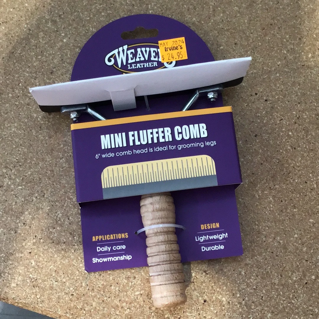 Weaver Mini Fluffer Wood Handle Comb