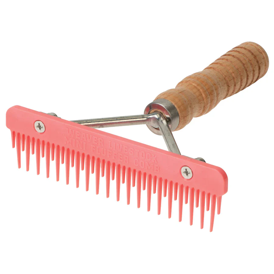 Weaver Mini Fluffer Wood Handle Comb - Image 2