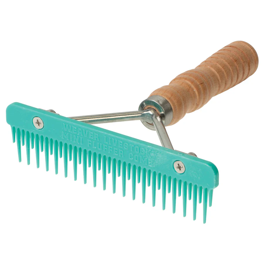 Weaver Mini Fluffer Wood Handle Comb - Image 4