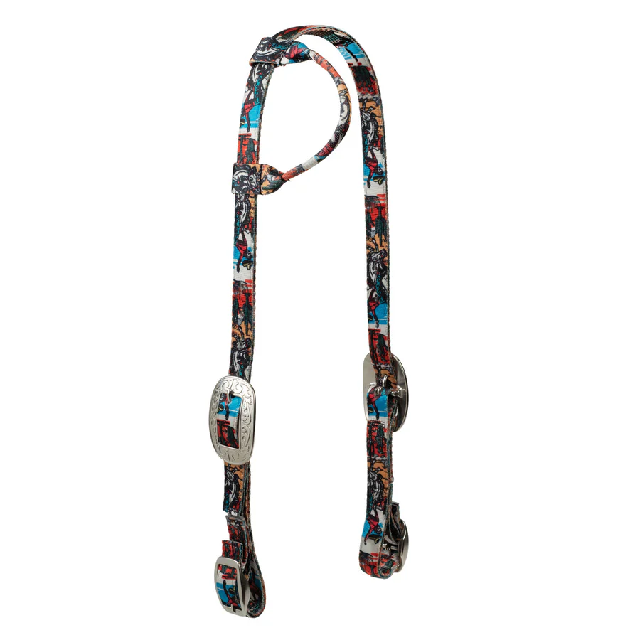 Weaver Patterened Poly Headstall-Sliding Ear - Image 5