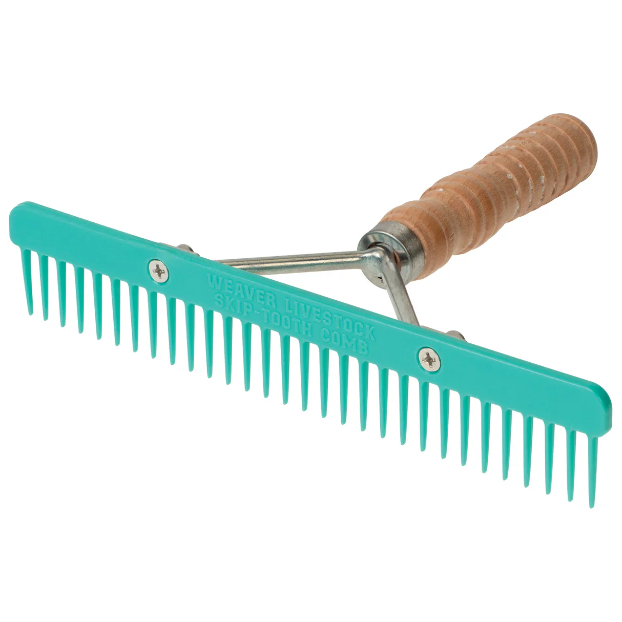 Weaver Skip Tooth Comb with Wood Handle and Replaceable Plastic Blade - Image 3