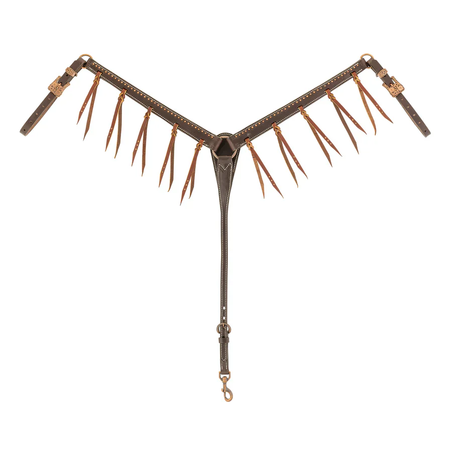Weaver Western Outlaw Tasseled Leather Breast Collar