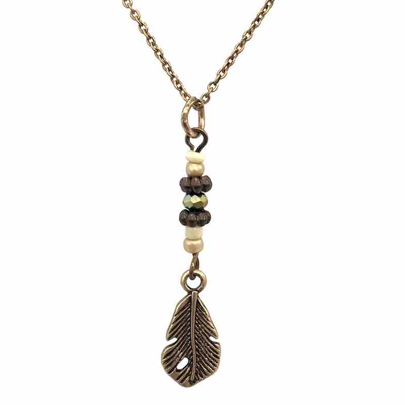 KC Necklace Feather