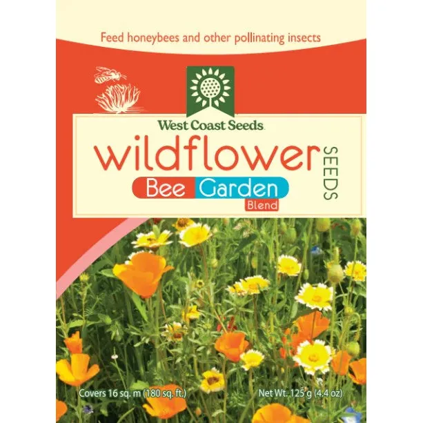 West Coast Seeds - Flower Seeds - Bee Garden Sprinkle Bag   25g