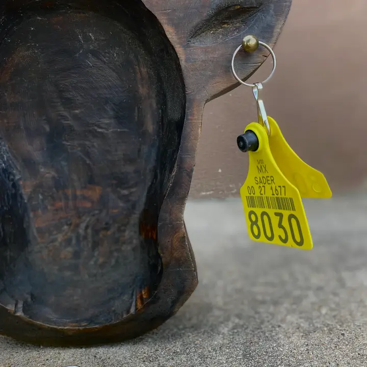 Western Linens Cowtag Keychain - Image 3