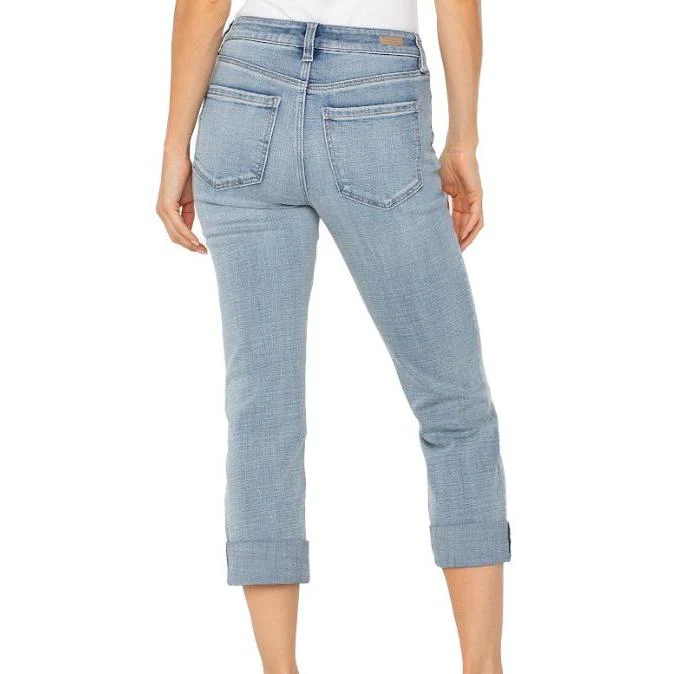Liverpool Women's Charlie Crop Wide Crolled Cuff  Pant- Temescal - Image 2