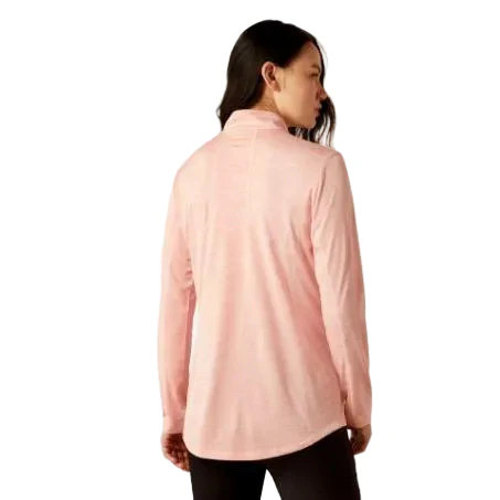 Womens Rebar Evolution 1/2 Zip Tee Shirt - Powder Quartz - Image 2
