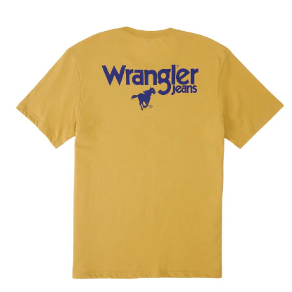 Wrangler® Men's Graphic Short Sleeve T-Shirt - Pale Gold Heather - Image 3