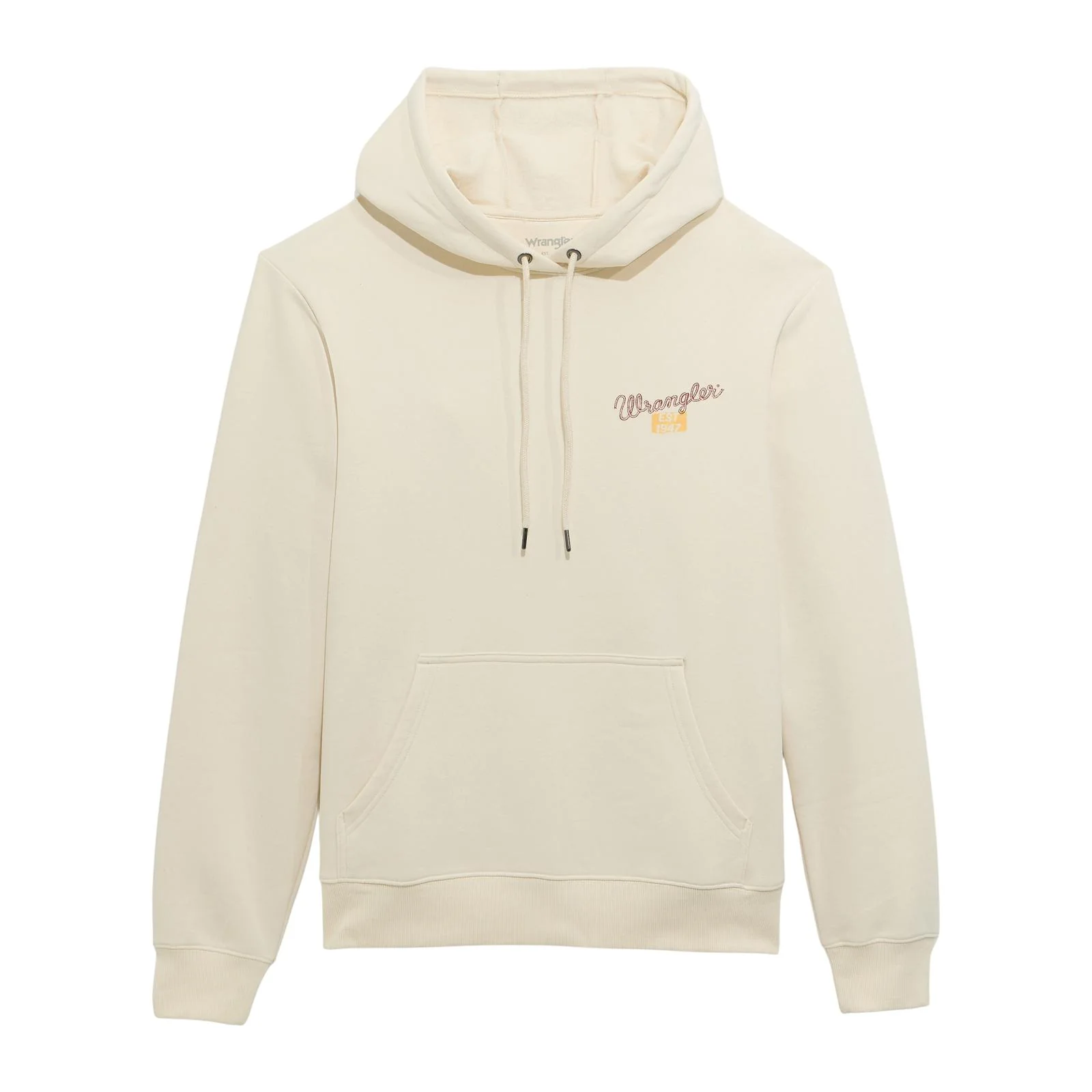 Wrangler®  Men's Western Long Sleeve Hoodie - Antique White - Image 3