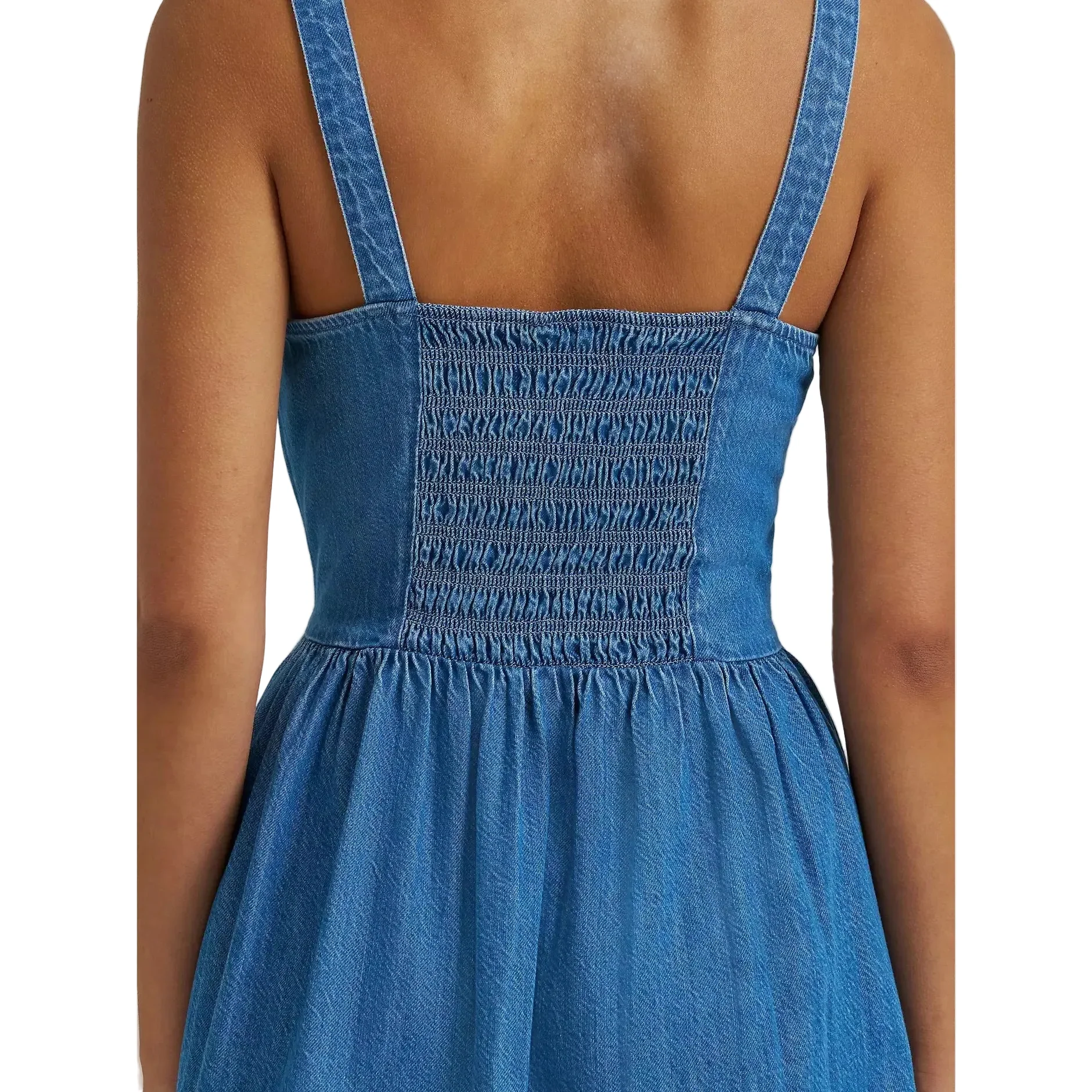 Wrangler® Women's Princess Waist Denim Tank Dress - Mid Denim - Image 2