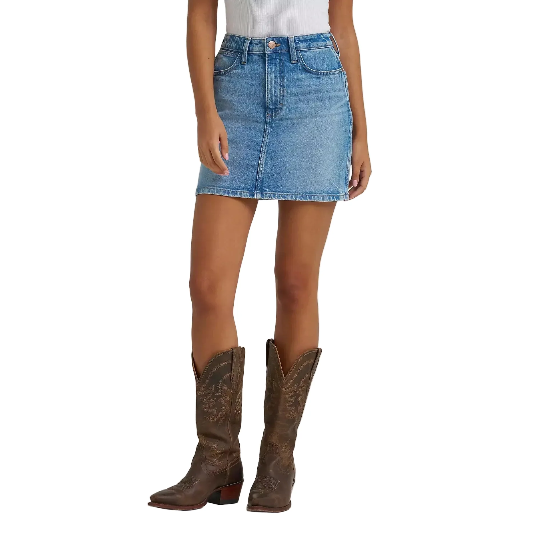 Wrangler® Women's Retro® Bailey Denim Skirt - Mikayla - Image 2