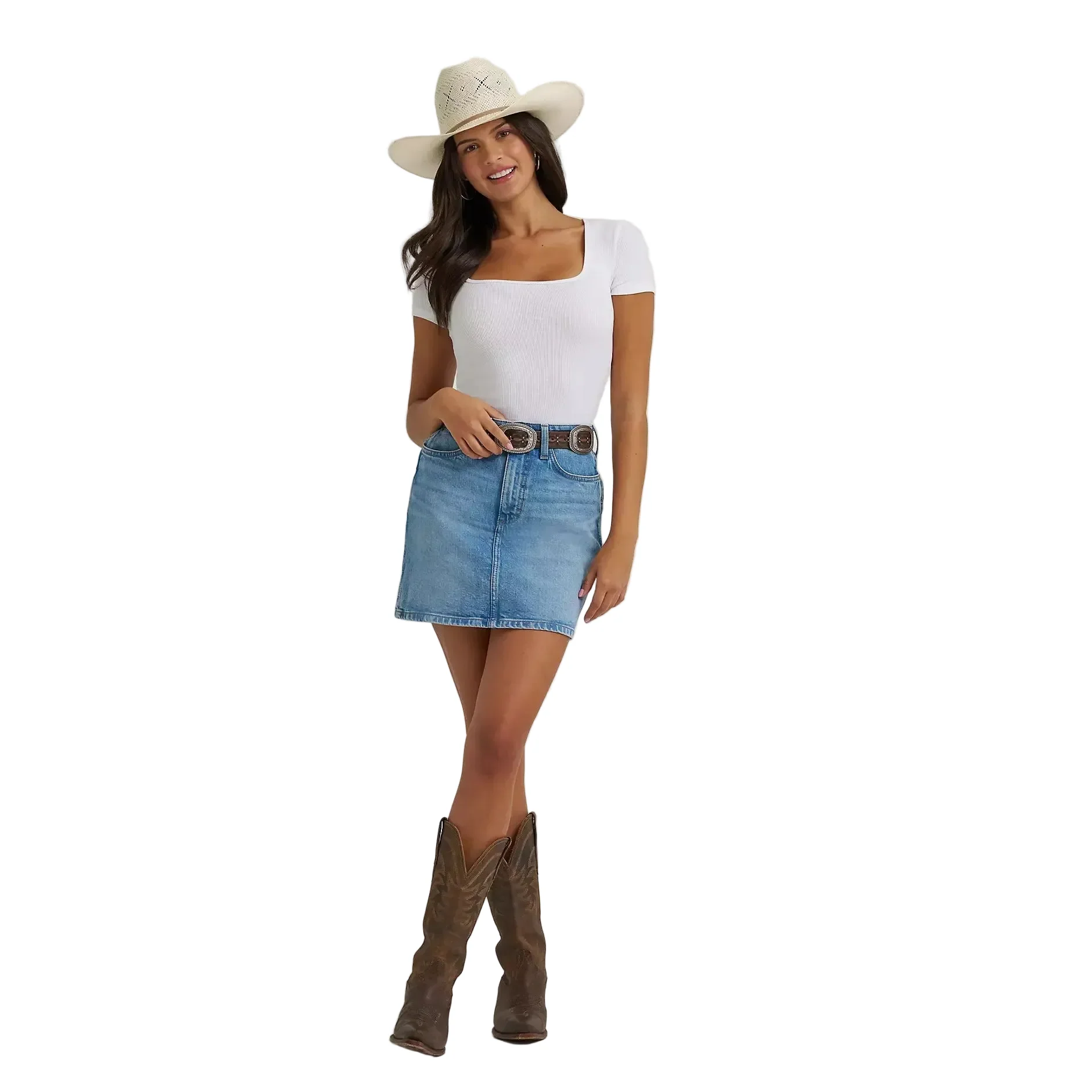 Wrangler® Women's Retro® Bailey Denim Skirt - Mikayla - Image 3