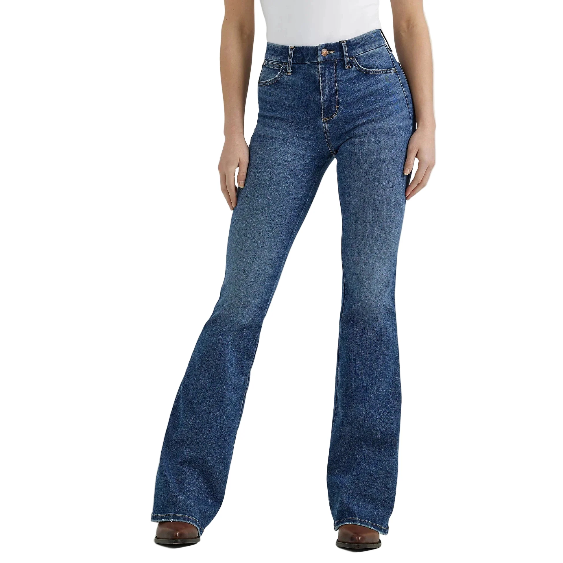 Wrangler Women's Bespoke High Rise Flare Jean - Lily - Image 4