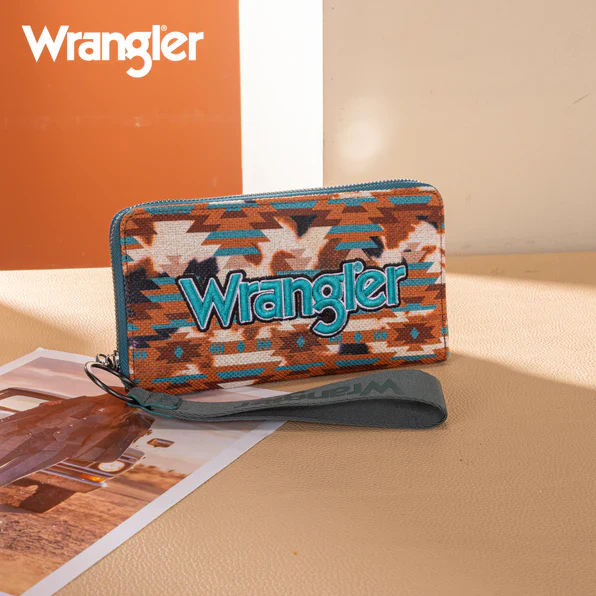 Wrangler Aztec Print Wallet- Multiple Colours - Image 2