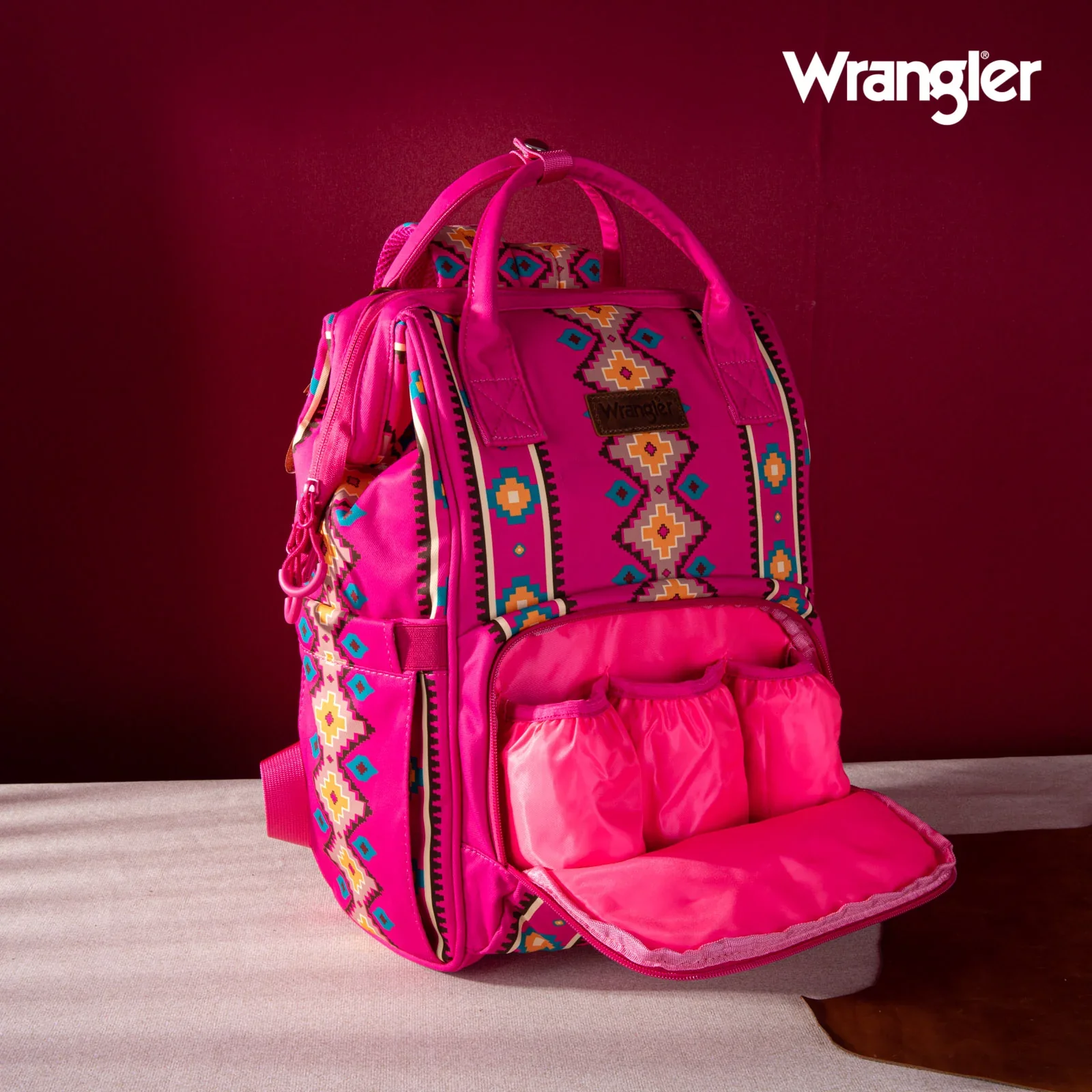Wrangler Aztec Printed Callie Backpack - Multiple Colours - Image 6