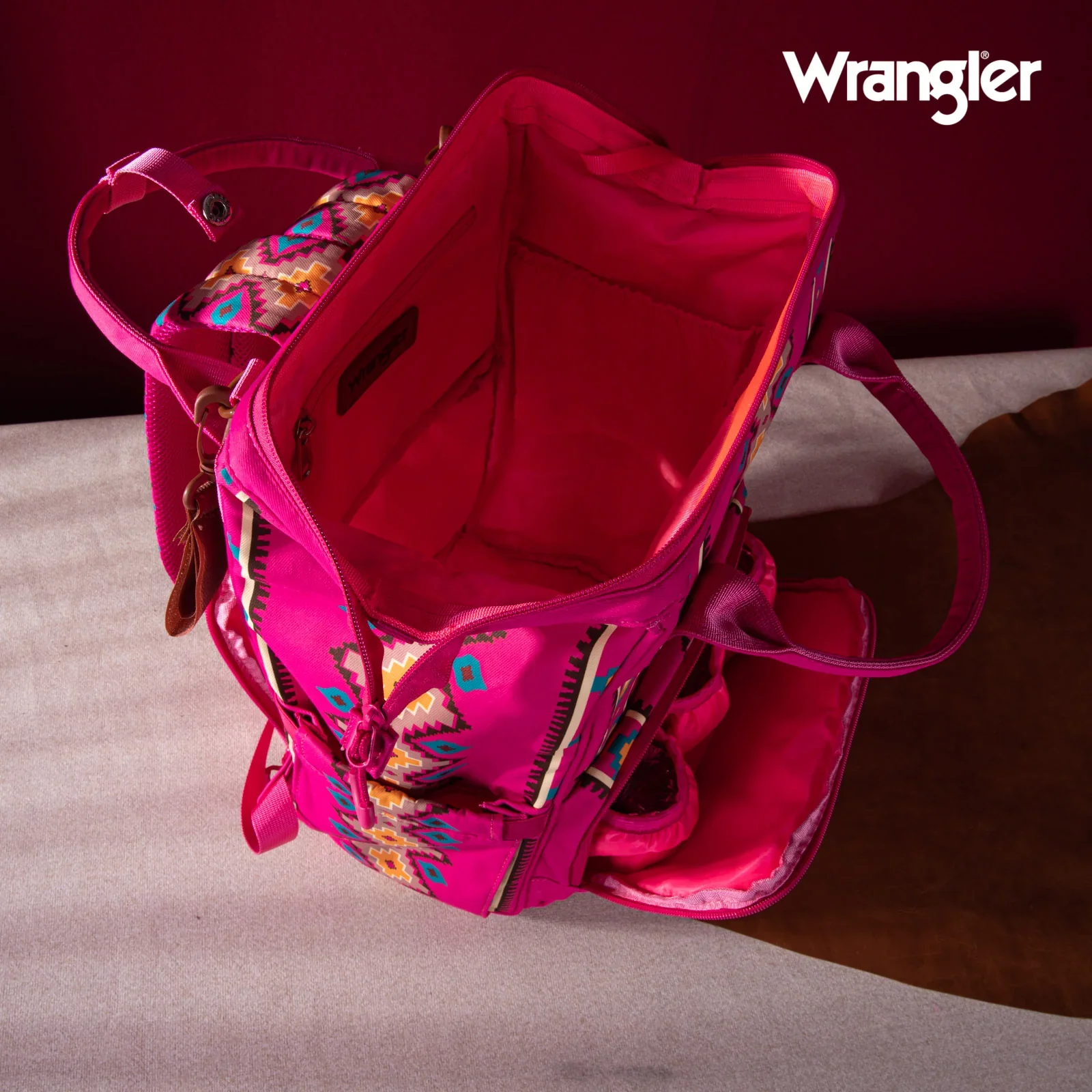 Wrangler Aztec Printed Callie Backpack - Multiple Colours - Image 7