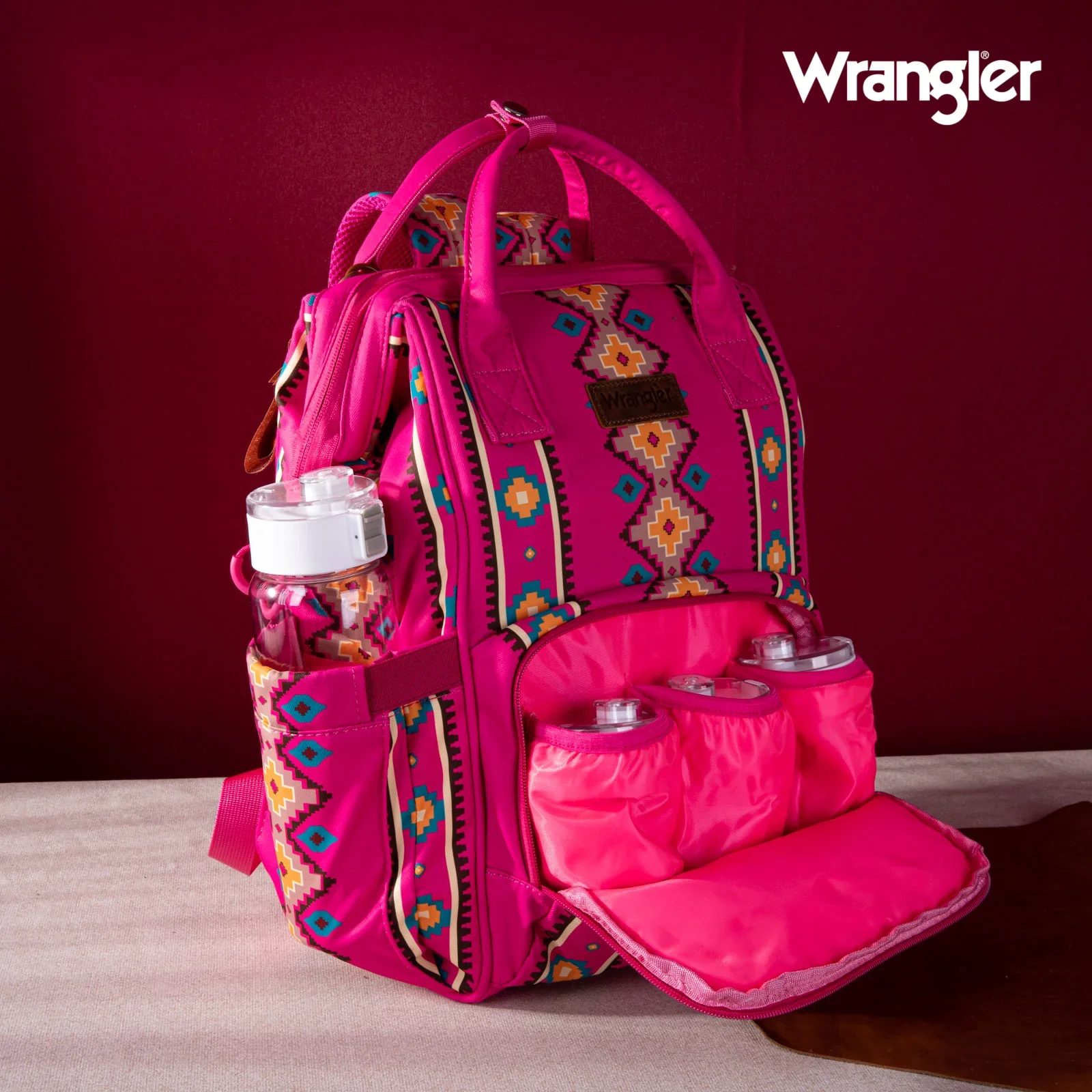 Wrangler Aztec Printed Callie Backpack - Multiple Colours - Image 8
