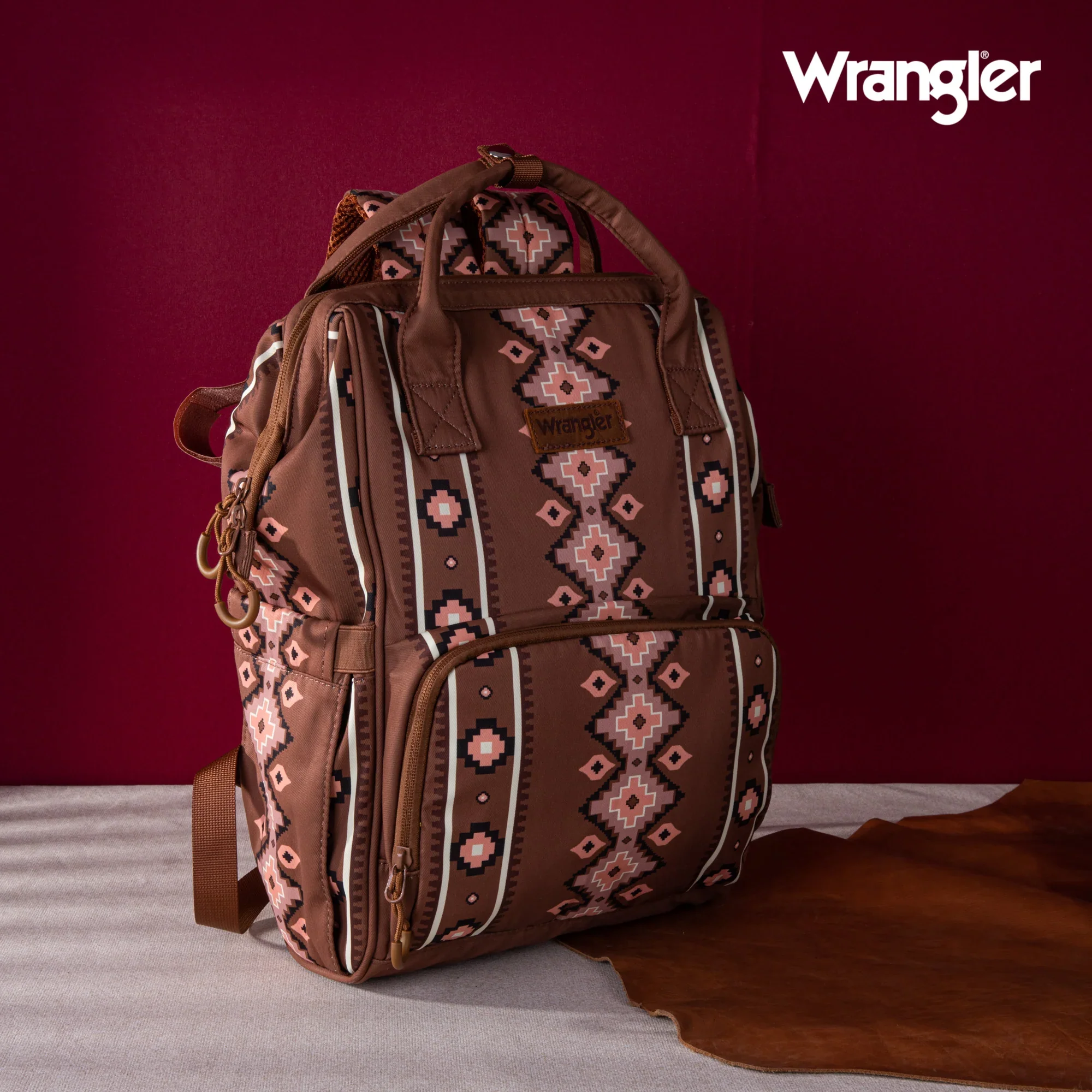Wrangler Aztec Printed Callie Backpack - Multiple Colours - Image 9