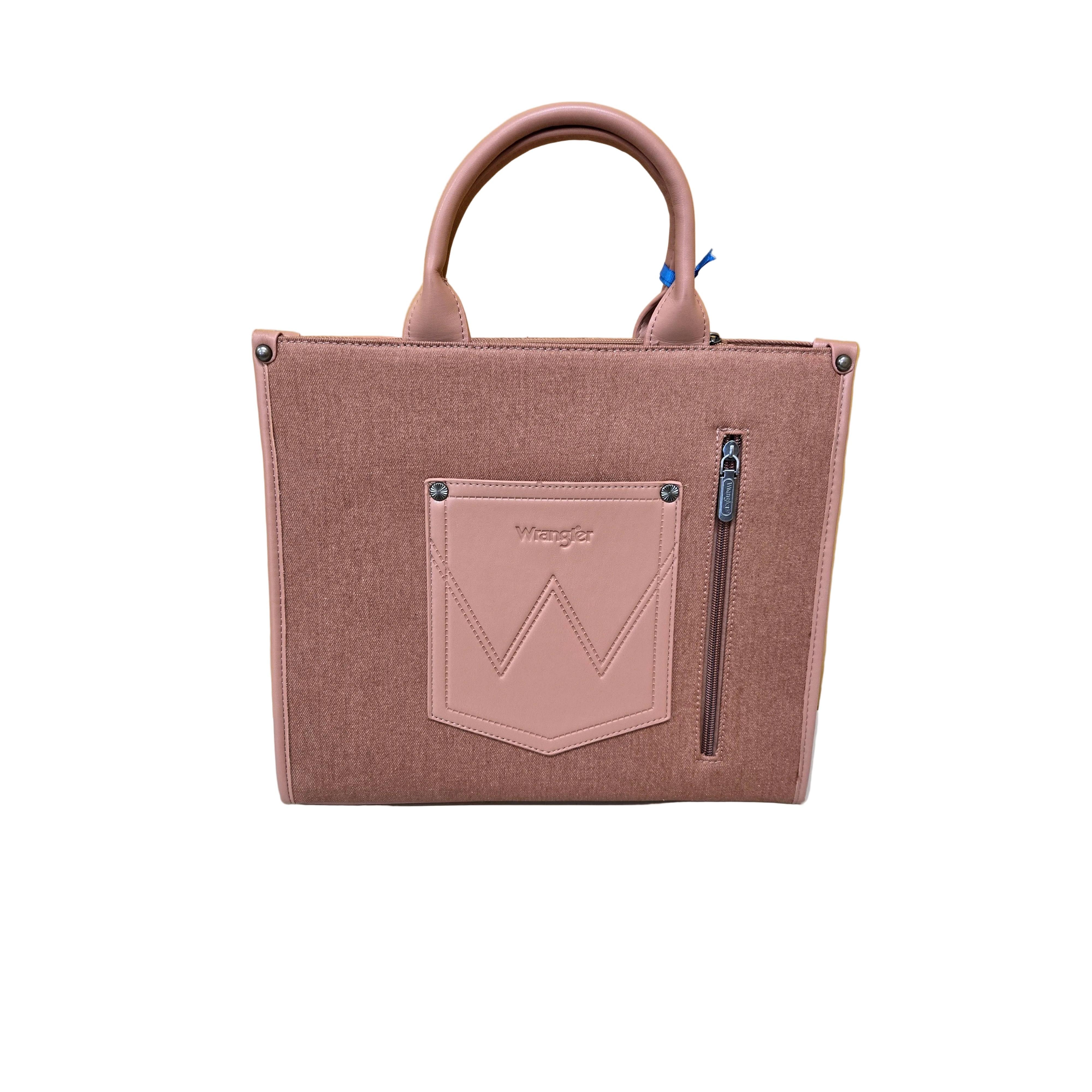 Wrangler Aztec Studded Denim Tote & Crossbody Bag- Multiple Colours - Image 6