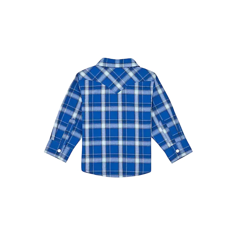 Wrangler Baby Boy Long Sleeve Shirt - Blue - Image 2