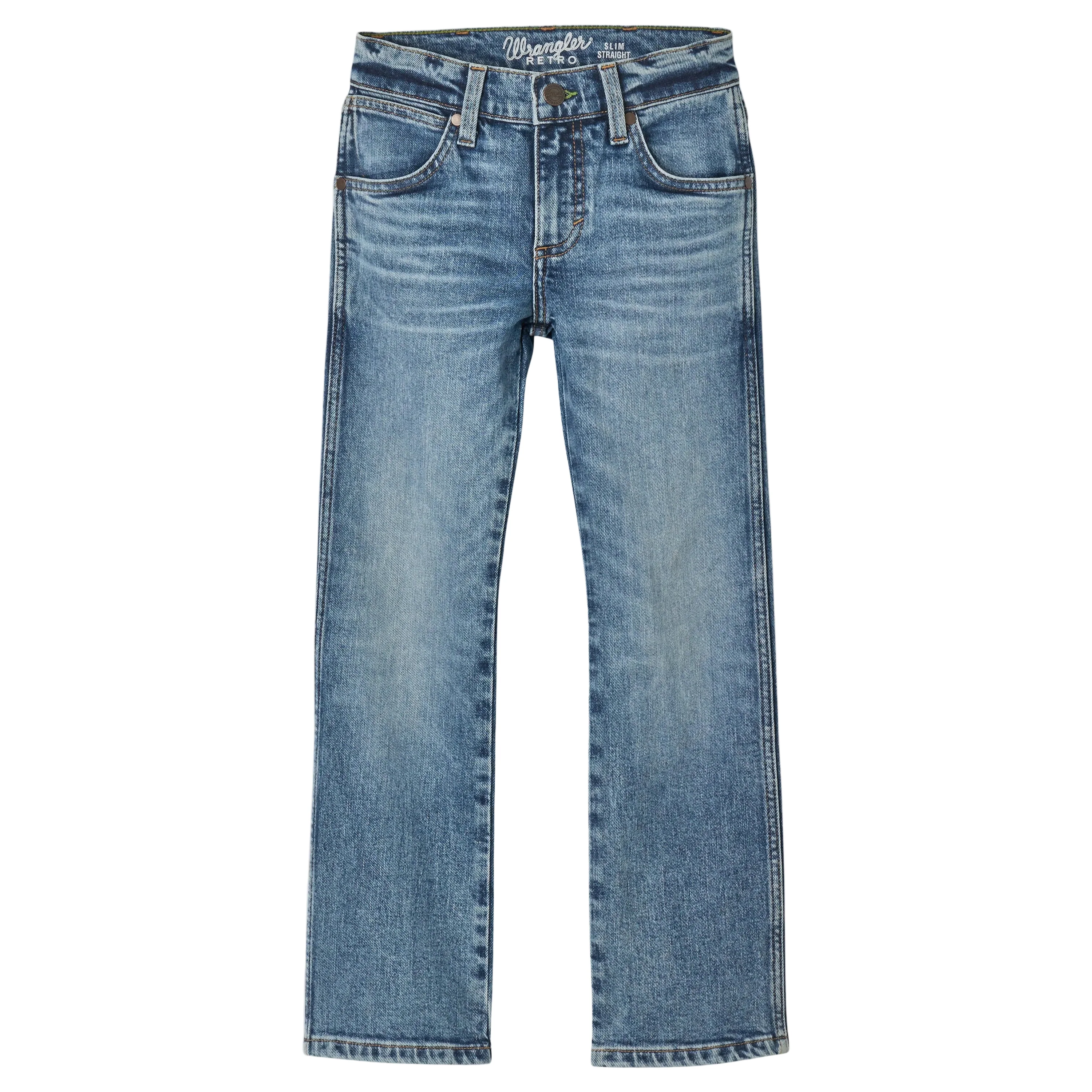 Wrangler Boy's Retro Slim Straight Jeans - Applewood