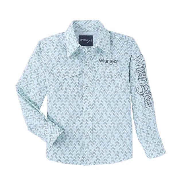 Wrangler Boy's Logo Long Sleeve Shirt