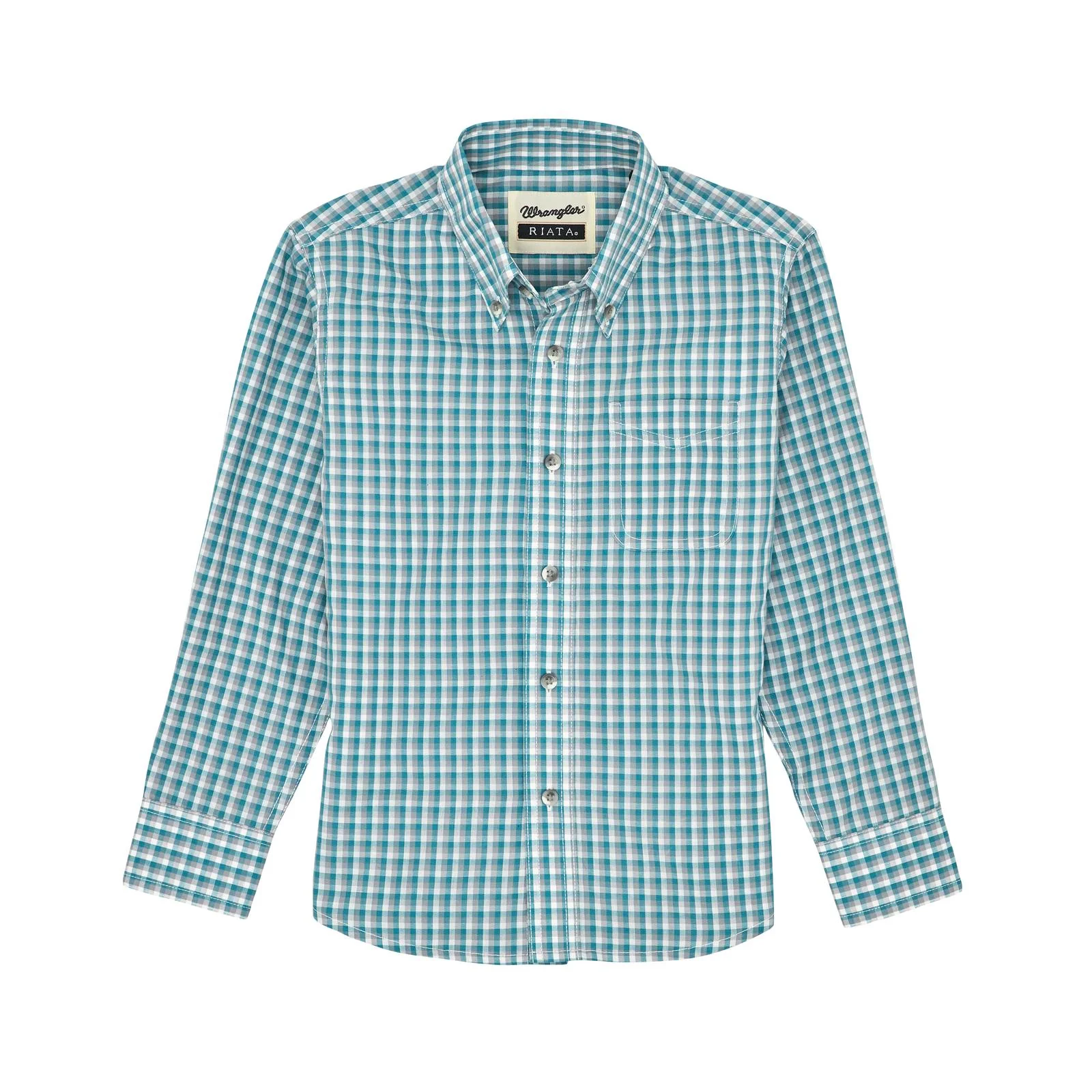 Wrangler Boy's Riata Long Sleeve Shirt - Multi - Image 2