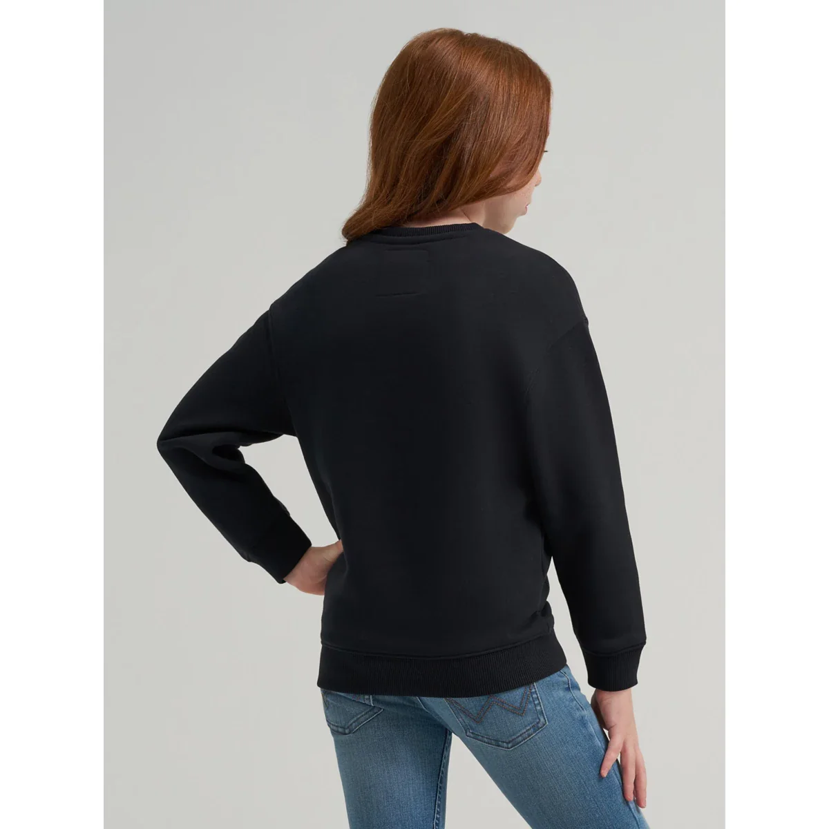 Wrangler Girl's Lainey Wilson Everybody Cowboy Crewneck Sweatshirt - Black - Image 2